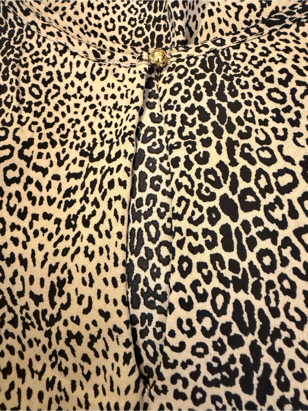 Lily White Leopard Print Blouse - Beige/Black - Picture 3 of 6